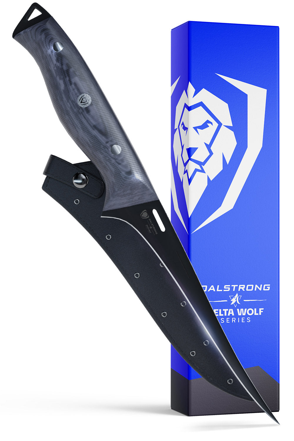 Dalstrong Delta Wolf Series 6-Inch Fillet Knife - Ultra Sharp High Carbon Steel Blade for Fish, Meat & Poultry - Perfect for Fishing, Hunting & Kitchen Prep