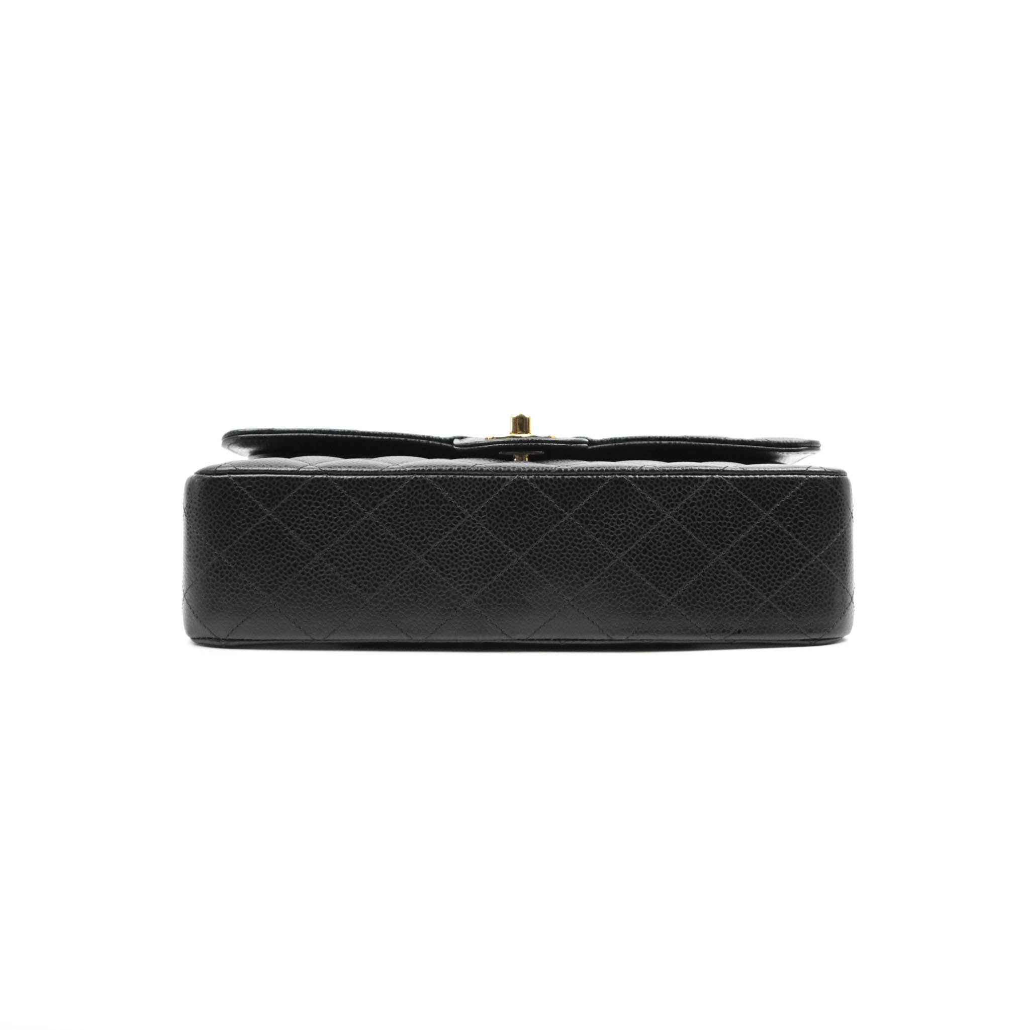 Chanel Classic Medium Double Flap Bag in Black Caviar Leather with Gold Hardware - Luxury Handbag for Women, Perfect for Work, Evening & Special Occasions