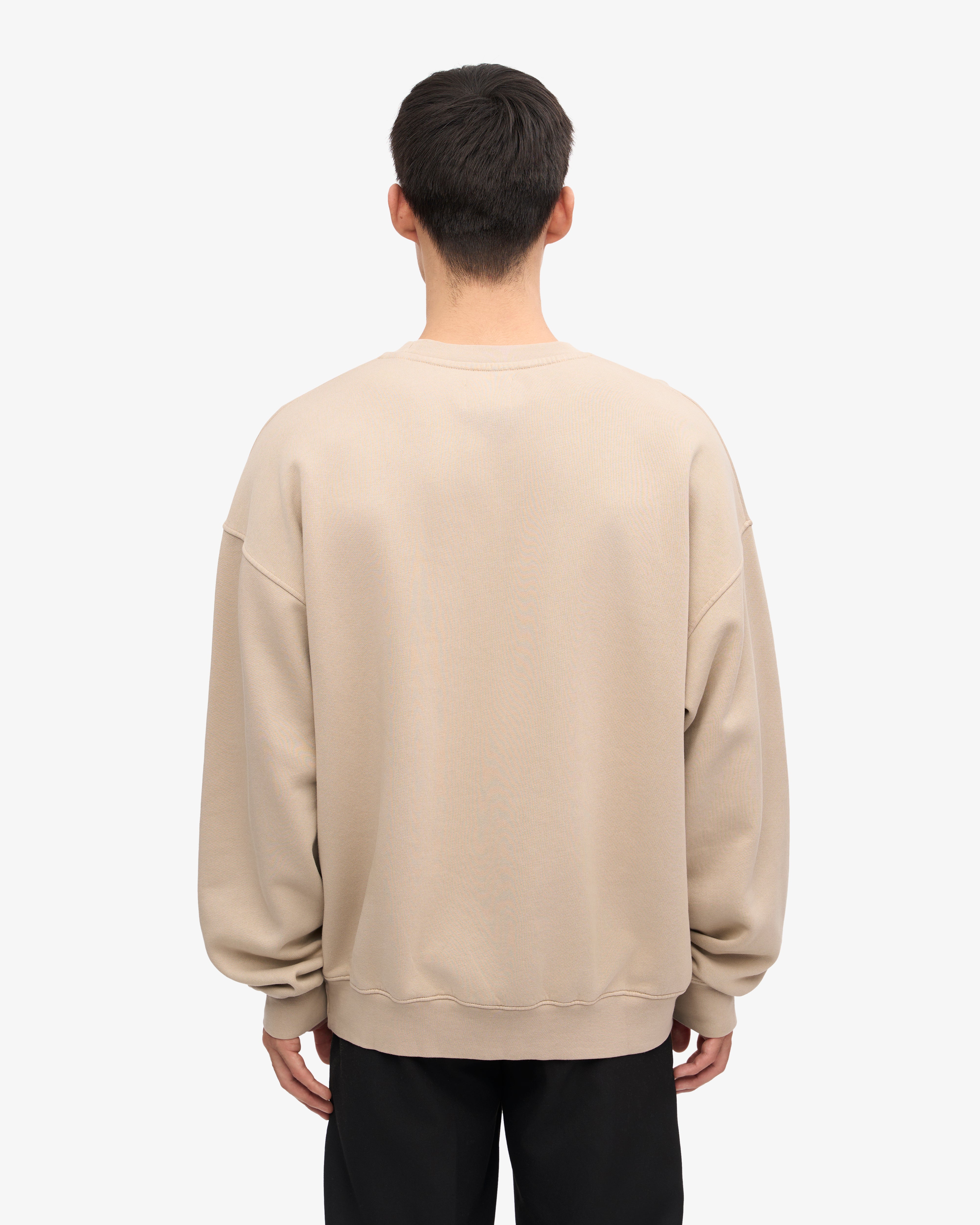 Organic Oversized Crewneck Sweatshirt for Women - Soft & Comfortable Oyster Grey Pullover - Perfect for Casual Wear, Loungewear & Cozy Outfits