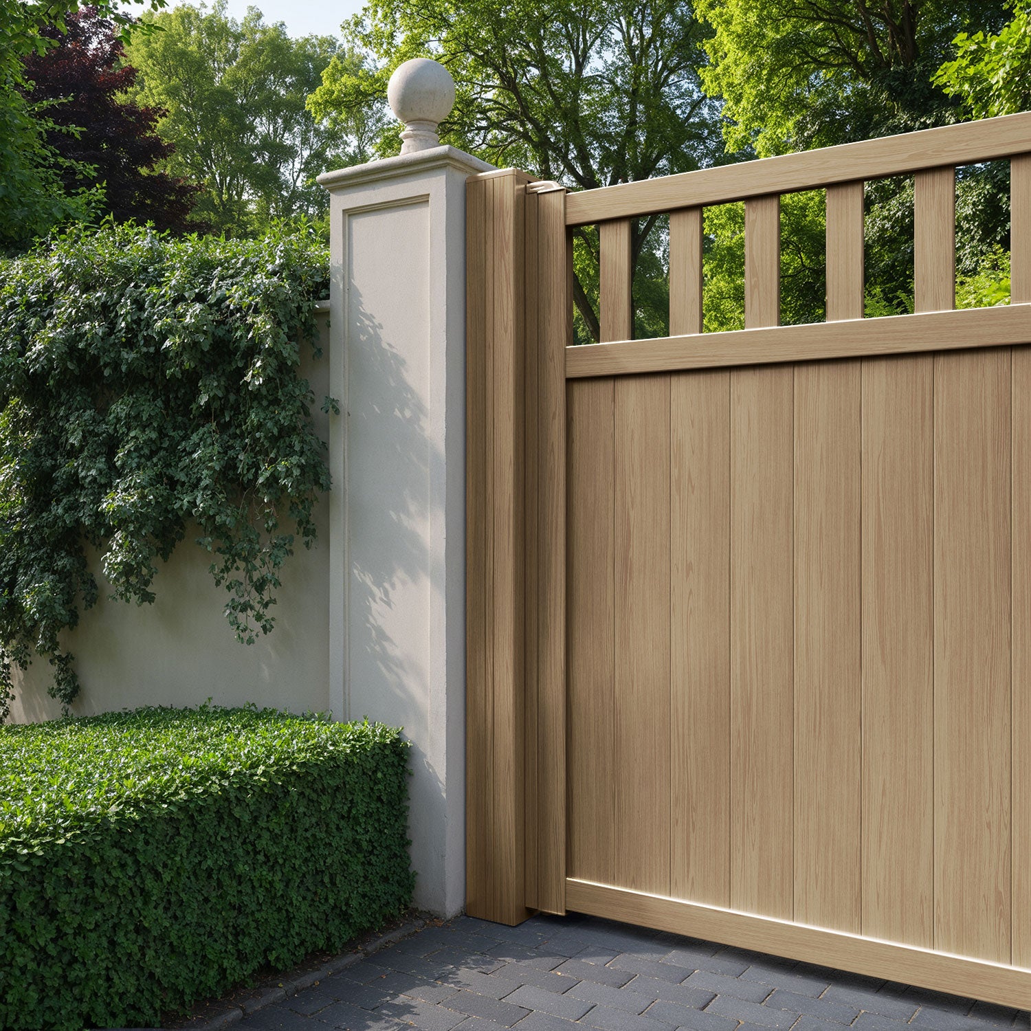 Chatsworth Aluminum Sliding Driveway Gate - Heavy Duty High Middle Security Gate for Residential & Commercial Use | Perfect for Driveways, Backyards, and Property Entrances