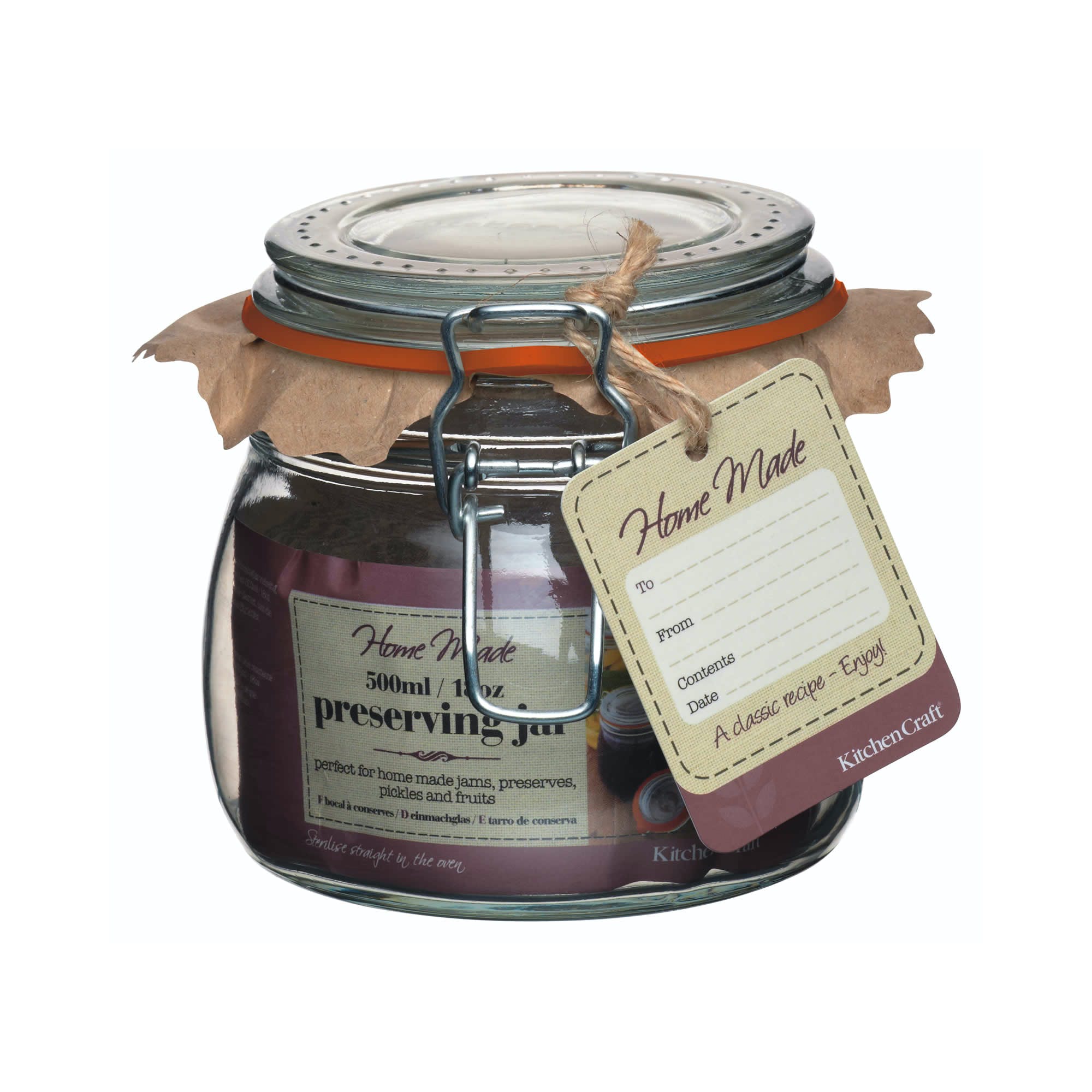 Premium Glass Preserve Jars for Home Canning - Airtight Food Storage Containers in Multiple Sizes - Perfect for Pickling, Jam Making & Pantry Organization
