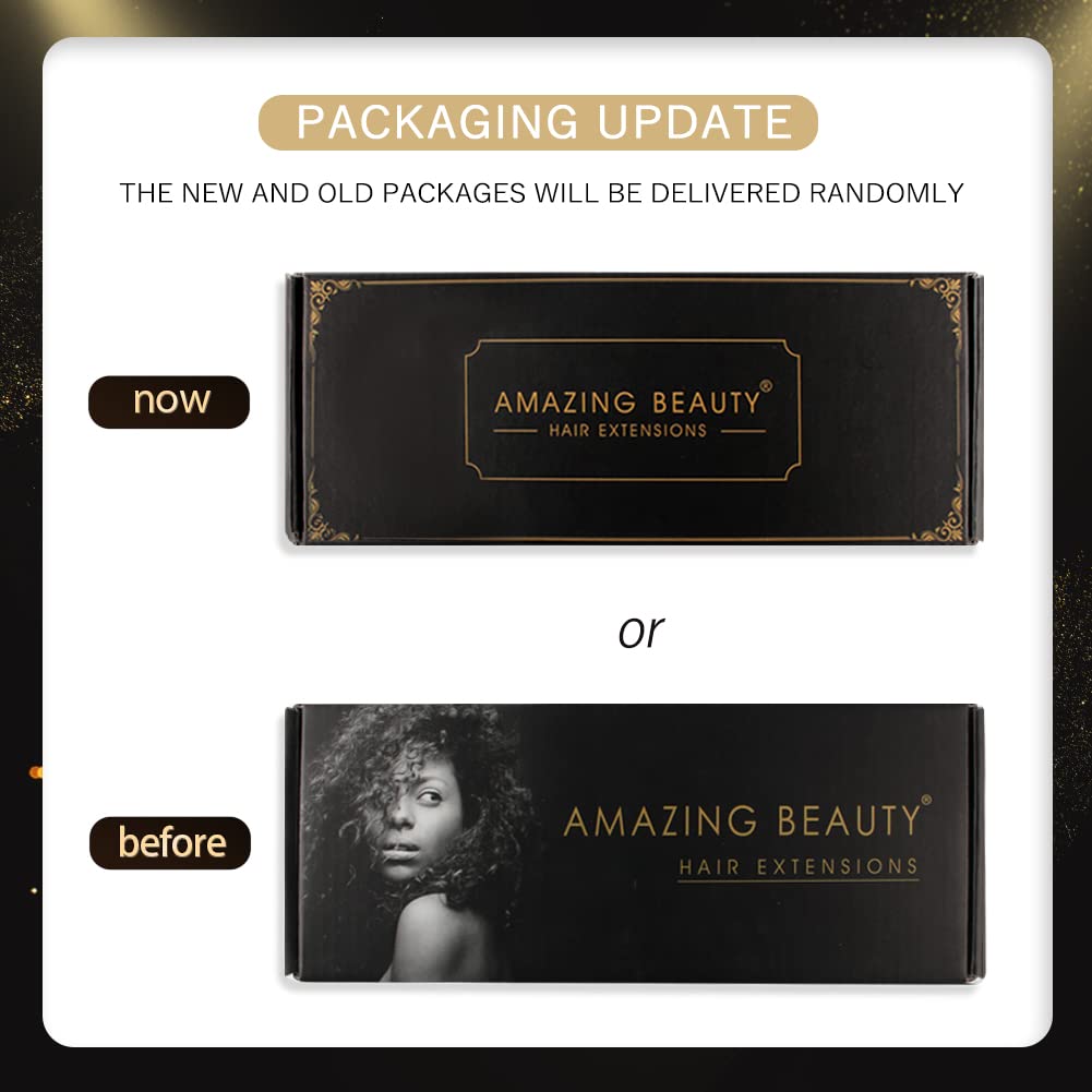 ABH AMAZINGBEAUTY Kinky Curly Clip-in Hair Extensions 3C/4A - 100% Remy Human Hair Double Wefts for African American Women - 120g #1B Natural Black 22 Inch - Perfect for Daily Styling, Special Occasions & Protective Hairstyles