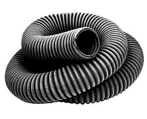 4” ID X 11’ Crushproof Gasoline Truck Exhaust Hose with Flared End - Heavy Duty Flexible Fuel Transfer Hose for Semi Trucks, RVs & Industrial Equipment (CRU-FLT400)