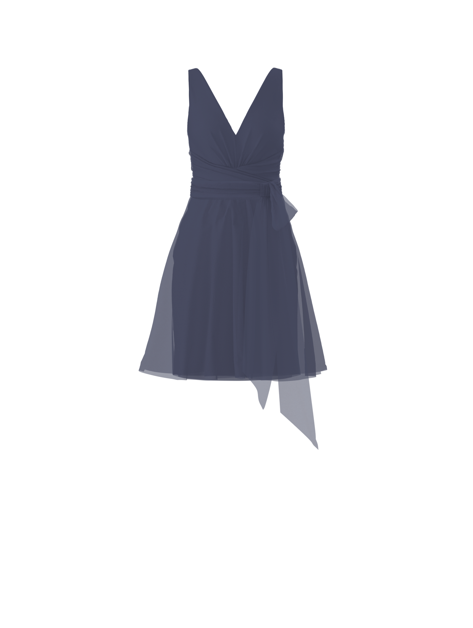Justine Bodice & Carla Skirt Set with Sash Belt in Blue Steel - Perfect for Evening Parties and Formal Events