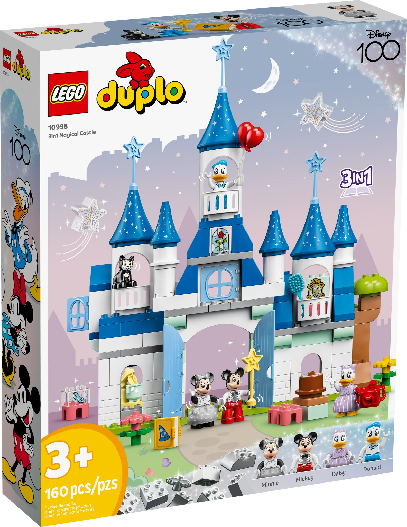 LEGO DUPLO 3-in-1 Magical Castle Building Blocks Set - Creative Educational Toy for Toddlers & Preschoolers | Perfect for Imaginative Play, Birthday Gifts & Early Learning Activities
