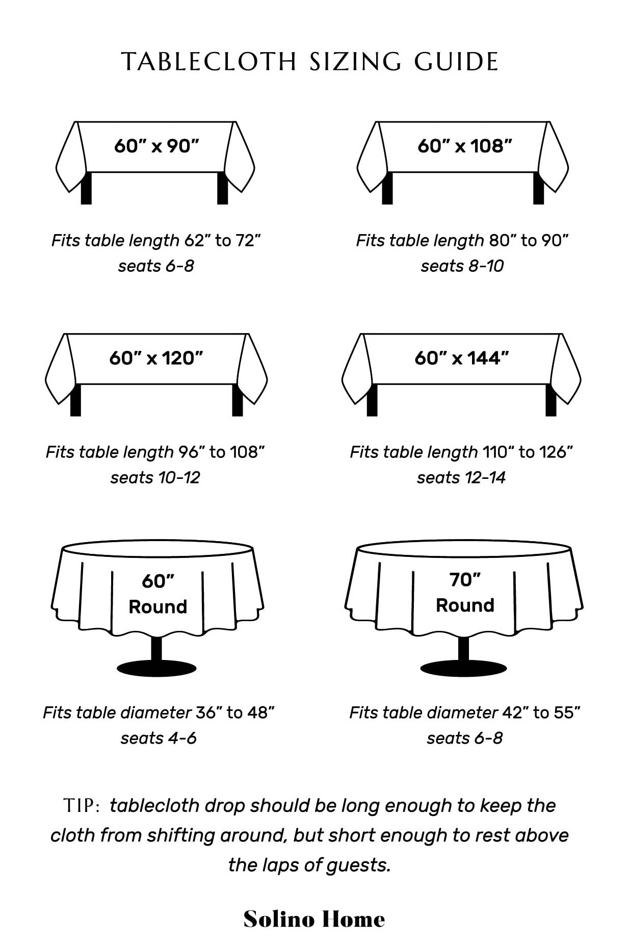 Solino Home 100% Pure Linen Tablecloth 60x108 Inch - Natural Linen Table Cloth for Rectangle Dining Tables - Machine Washable & Wrinkle Resistant - Perfect for Spring Decor, Mother's Day Gifts, Easter Dinner & Everyday Elegant Dining