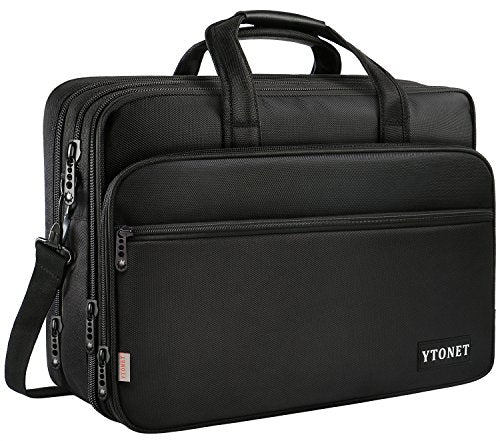 17 Inch Laptop Bag for Men & Women - Expandable Water-Resistant Travel Briefcase with Organizer Pockets - Large Hybrid Shoulder Bag for Business, Commuting & College Students - Perfect for Work, Travel & Daily Use