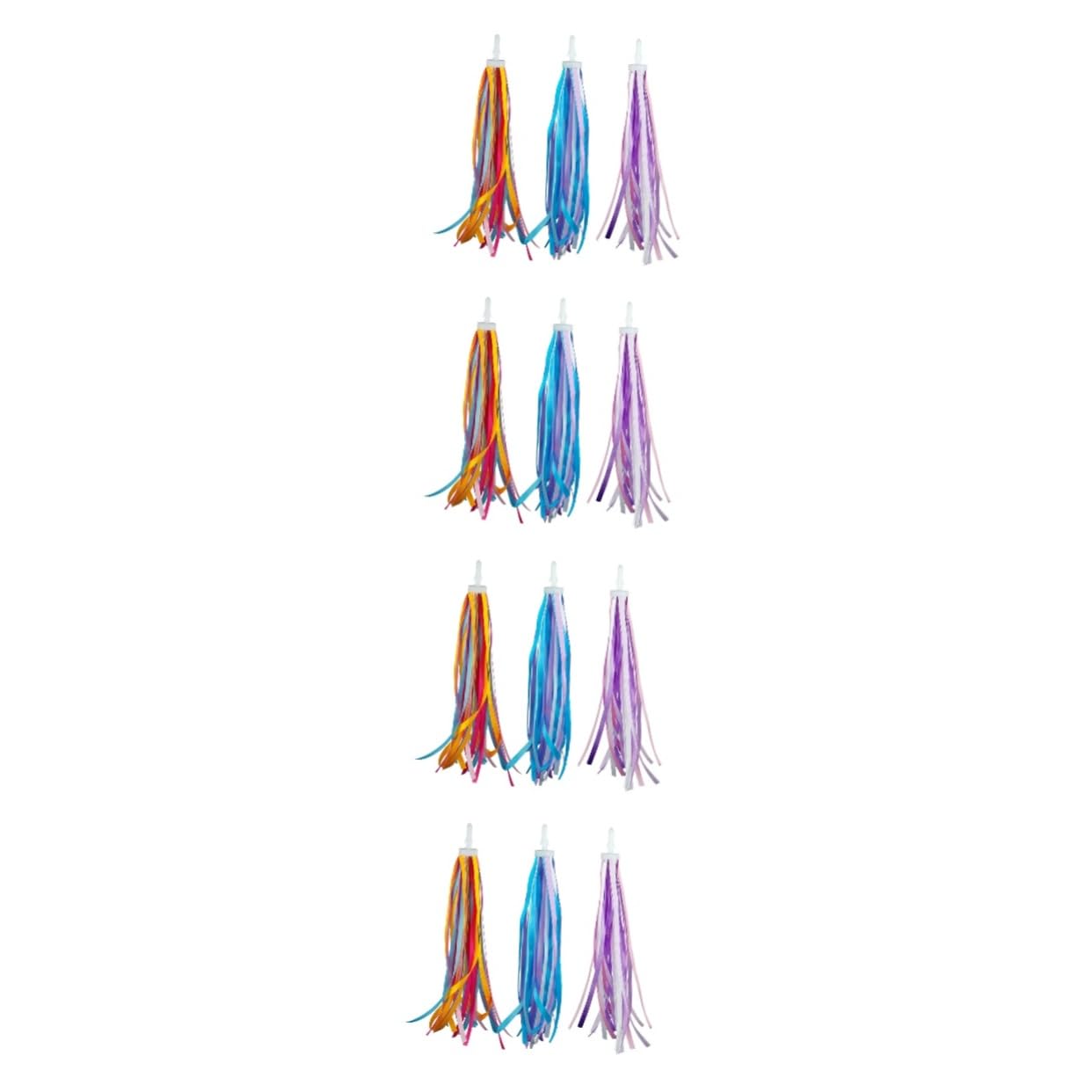 Colorful Bike Streamers for Kids - 12 Pairs Handlebar Tassels for Bicycles, Scooters & Strollers - Fun Cycling Accessories