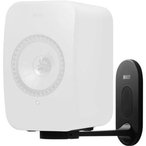 KEF B1 Wall Mount Bracket for LSX & LSX II Active Bookshelf Speakers (Pair) - Black | Secure Speaker Installation for Home Theater & Studio Setup