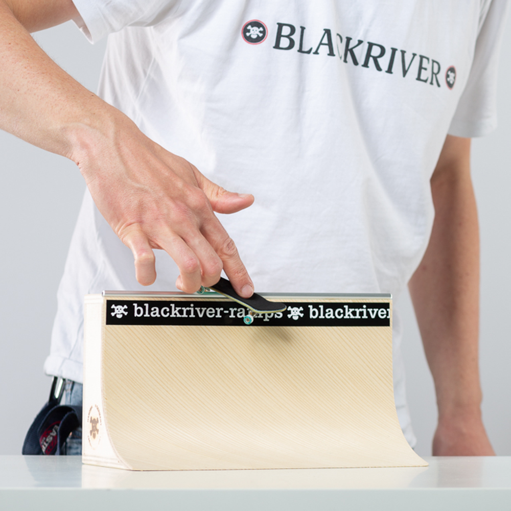 Blackriver Fingerboard Ramps & Wallride - Professional Mini Skateboard Ramps for Fingerboarding Tricks - Perfect for Home, Office & Skatepark Practice