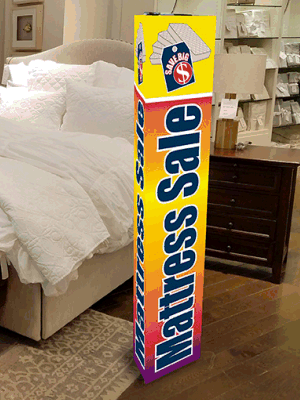 Tower Sign: Mattest Sale (Pack of 3) - Perfect for Retail Stores, Clearance Events & Seasonal Promotions