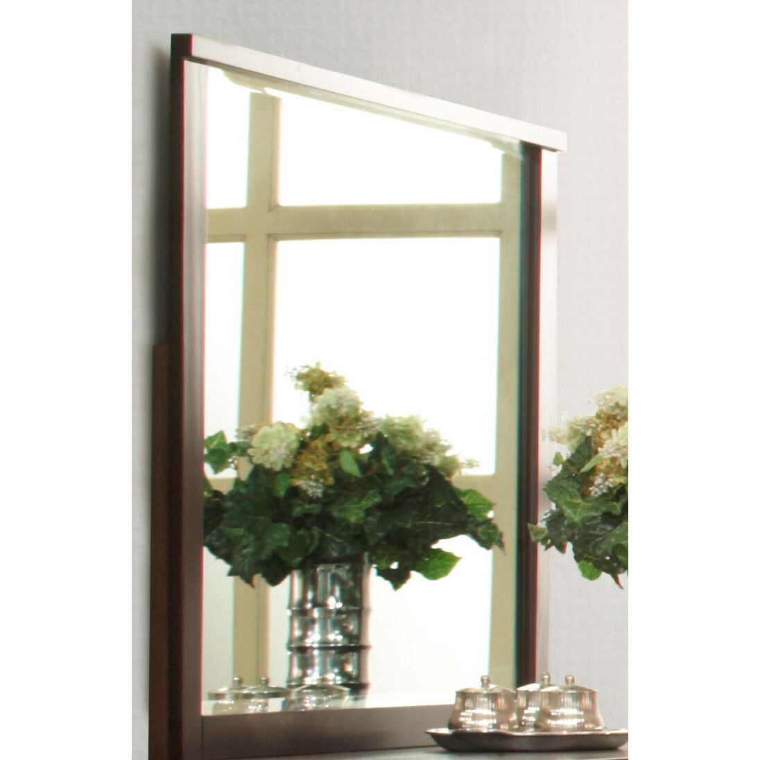 Riva Mirror - Elegant Wall Mirror with Wooden Frame for Home Decor, Living Room, Bedroom, Bathroom | Perfect for Vanity, Entryway, and Interior Design
