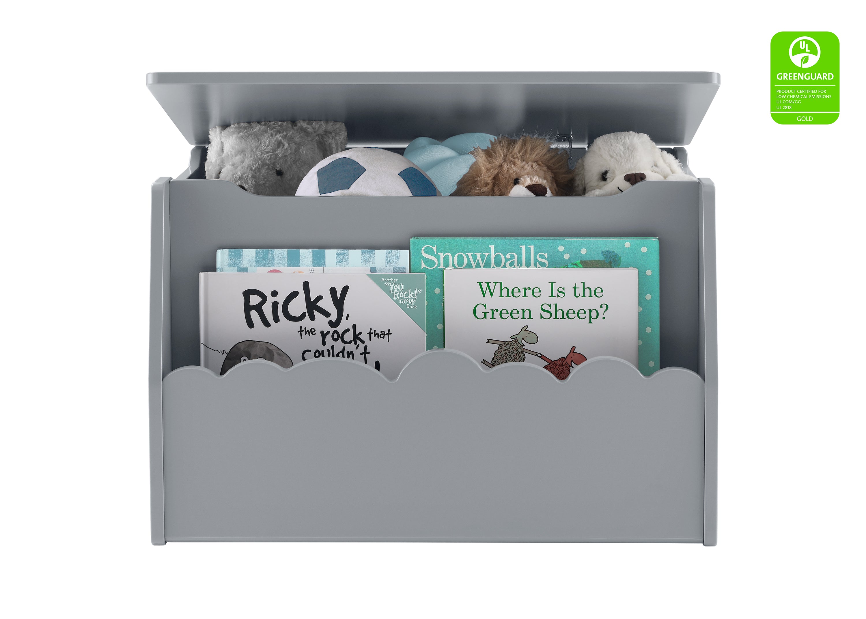 Cloud Toy Box - Greenguard Gold Certified for Safe & Non-Toxic Kids Storage | Perfect for Nursery, Playroom & Daycare Organization
