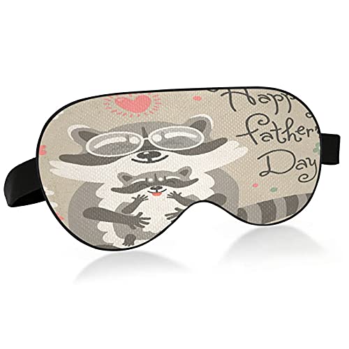 Raccoon Sleep Mask for Men - Soft & Comfortable Eye Mask for Sleeping, Fathers Day Gift - Perfect for Travel, Nap & Nighttime Use