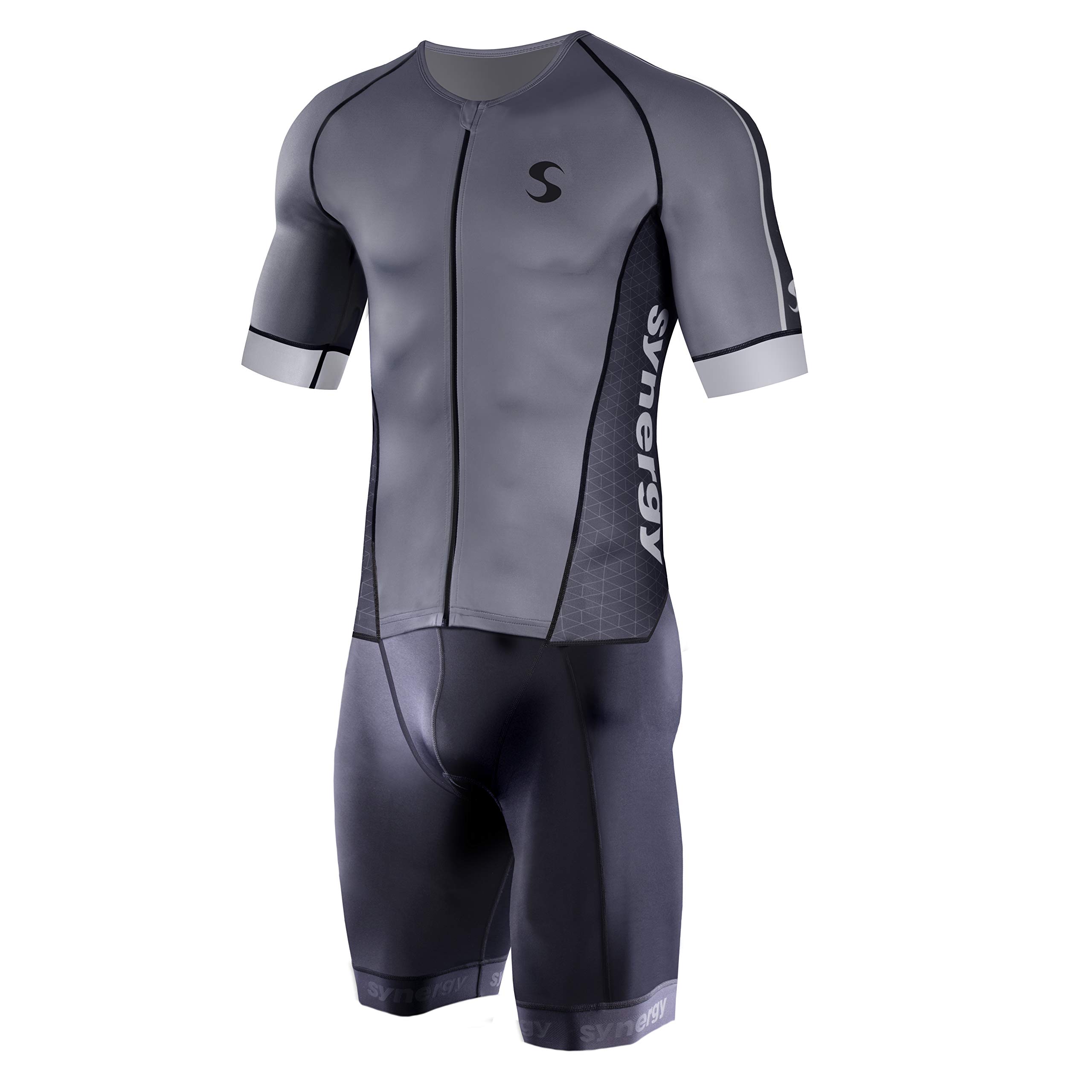 Men's Pro Short Sleeve Triathlon Tri Suit - High Performance Swim Bike Run Racing Gear for Training & Competitions