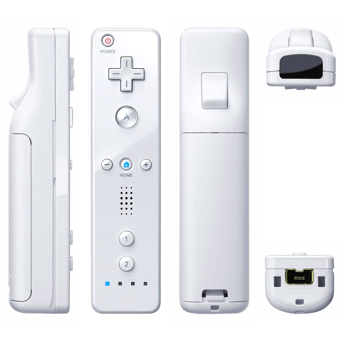 Original Wii Controller 2 Pack with Silicone Case & Wrist Strap - Compatible with Wii U & Wii Consoles - Wireless Motion Remote for Gaming (White) - Perfect for Family Game Nights & Interactive Play