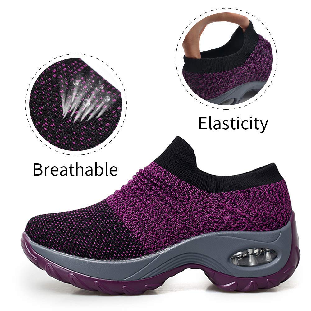 Women's Running Shoes - Lightweight Breathable Mesh Sneakers with Air Shock Absorber for Jogging, Outdoor Sports & Gym Workouts | Perfect for Trail Running, Fitness Training & Daily Walking