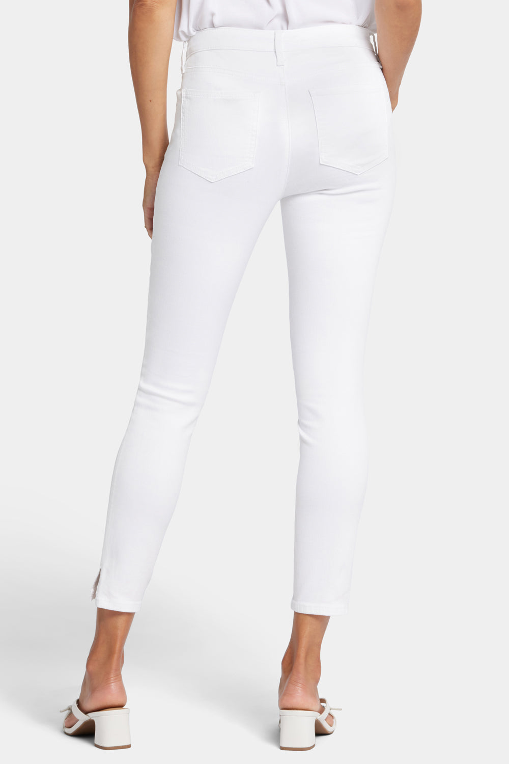 Ami Skinny Ankle Jeans for Women - High Waist Stretch Denim Pants in Optic White | Perfect for Casual Wear, Office Outfits & Date Nights