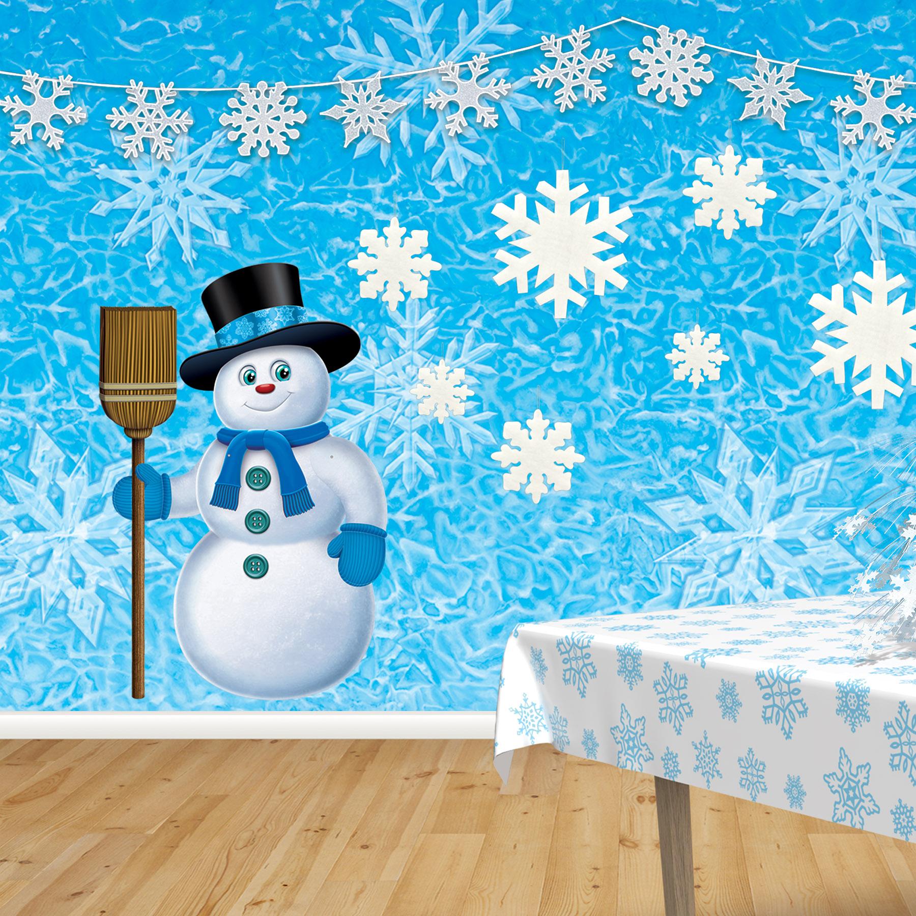 12 Pack Beistle Christmas Jointed Snowman Decorations - Hanging Holiday Party Decor for Home, Office & Festive Gatherings