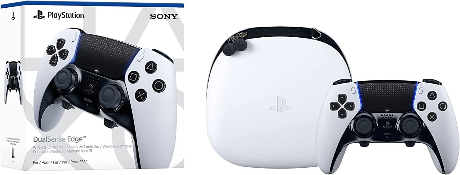 Sony DualSense Edge Wireless Controller for PS5 - Black & White | Premium Gaming Experience for PS5 Enthusiasts | Perfect for Competitive Gaming & Long Play Sessions