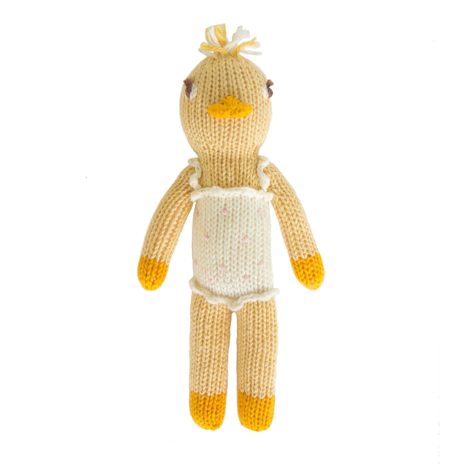 Lucille Duck Rattle Toy - Cute & Safe Baby Shower Gift for Newborns & Infants - Perfect for Early Learning & Sensory Play