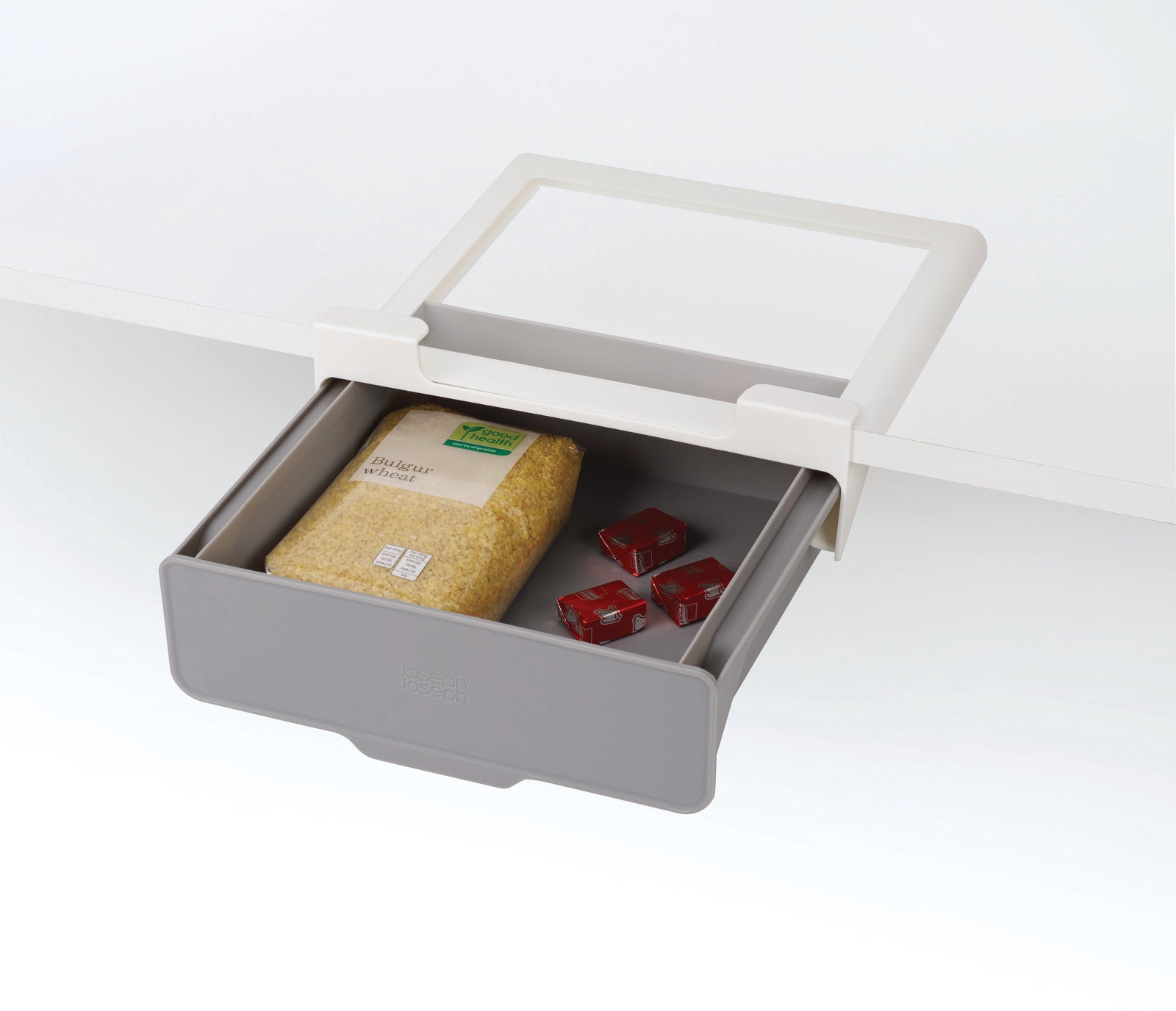 Under Shelf Drawer Organizer - Space Saving Storage Solution for Kitchen, Bathroom, or Office Cabinets - Perfect for Spices, Utensils, and Office Supplies