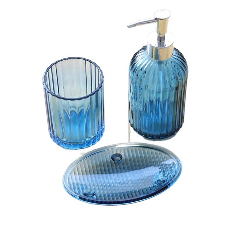 Premium Bathroom Wash Suite Set - Toothbrush Holder, Gargle Cup & Decor for Modern Home | Stylish Bathroom Organization & Essentials for Daily Hygiene Routine