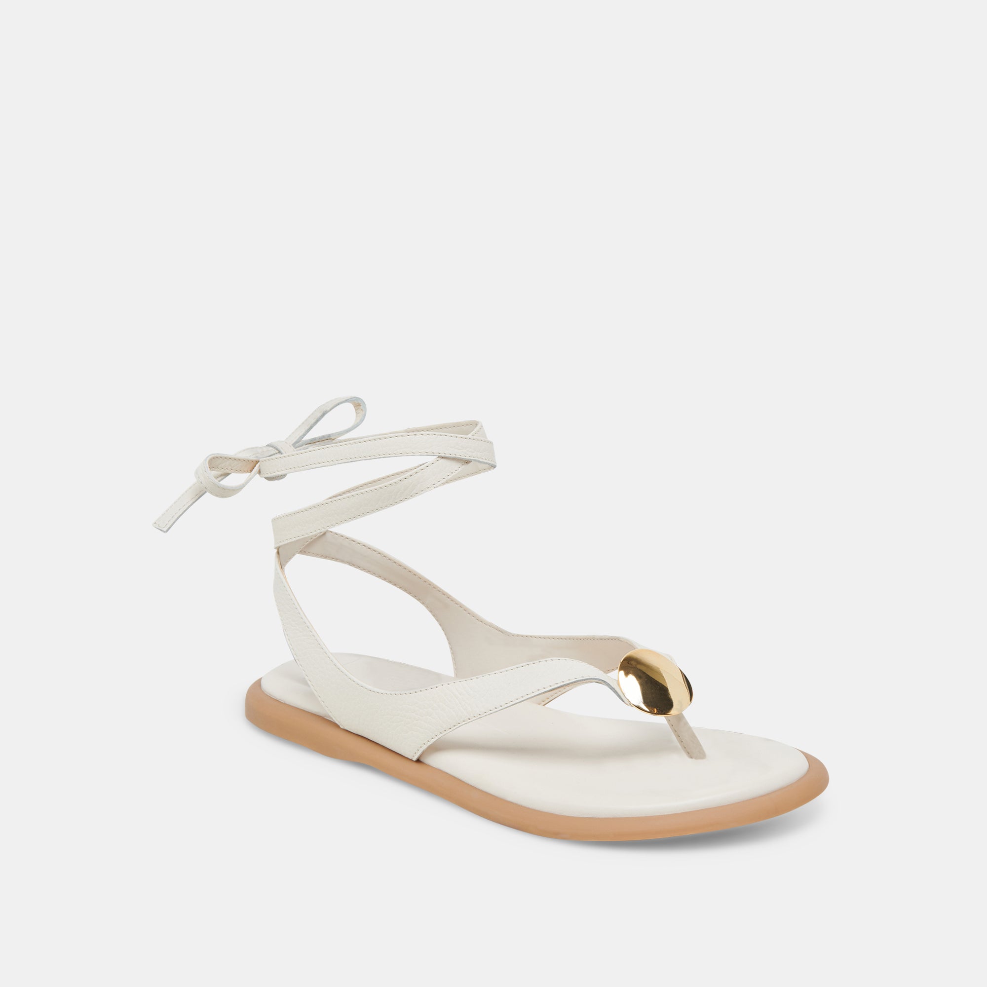 Judy Sandals Women's Bone Leather Casual Comfortable Slip-On Shoes for Summer Beach Walking and Outdoor Activities