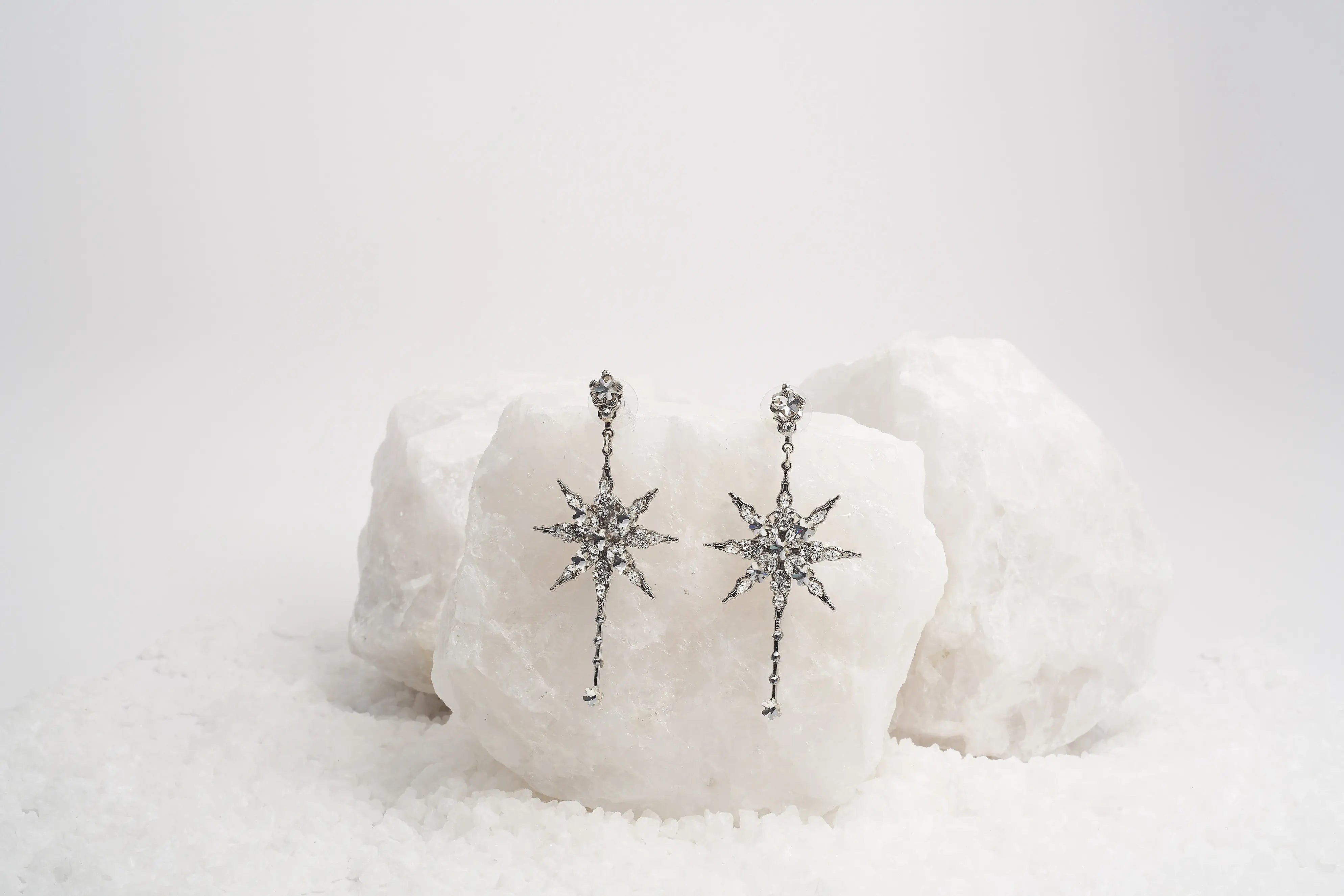 Stunning Stardust Earrings for Women - Sparkling Crystal Dangle Earrings for Party, Wedding & Evening Wear