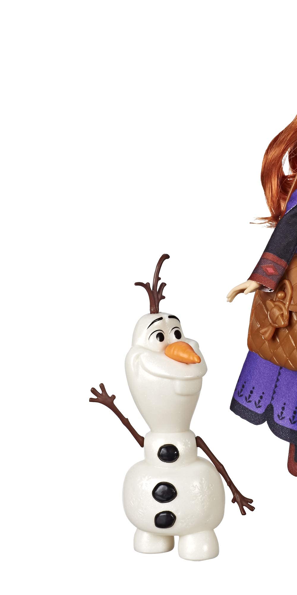 Disney Frozen Anna Doll with Buildable Olaf Figure & Backpack Accessory - Inspired by Frozen 2 Movie - Perfect Gift for Kids Birthday & Christmas Playtime
