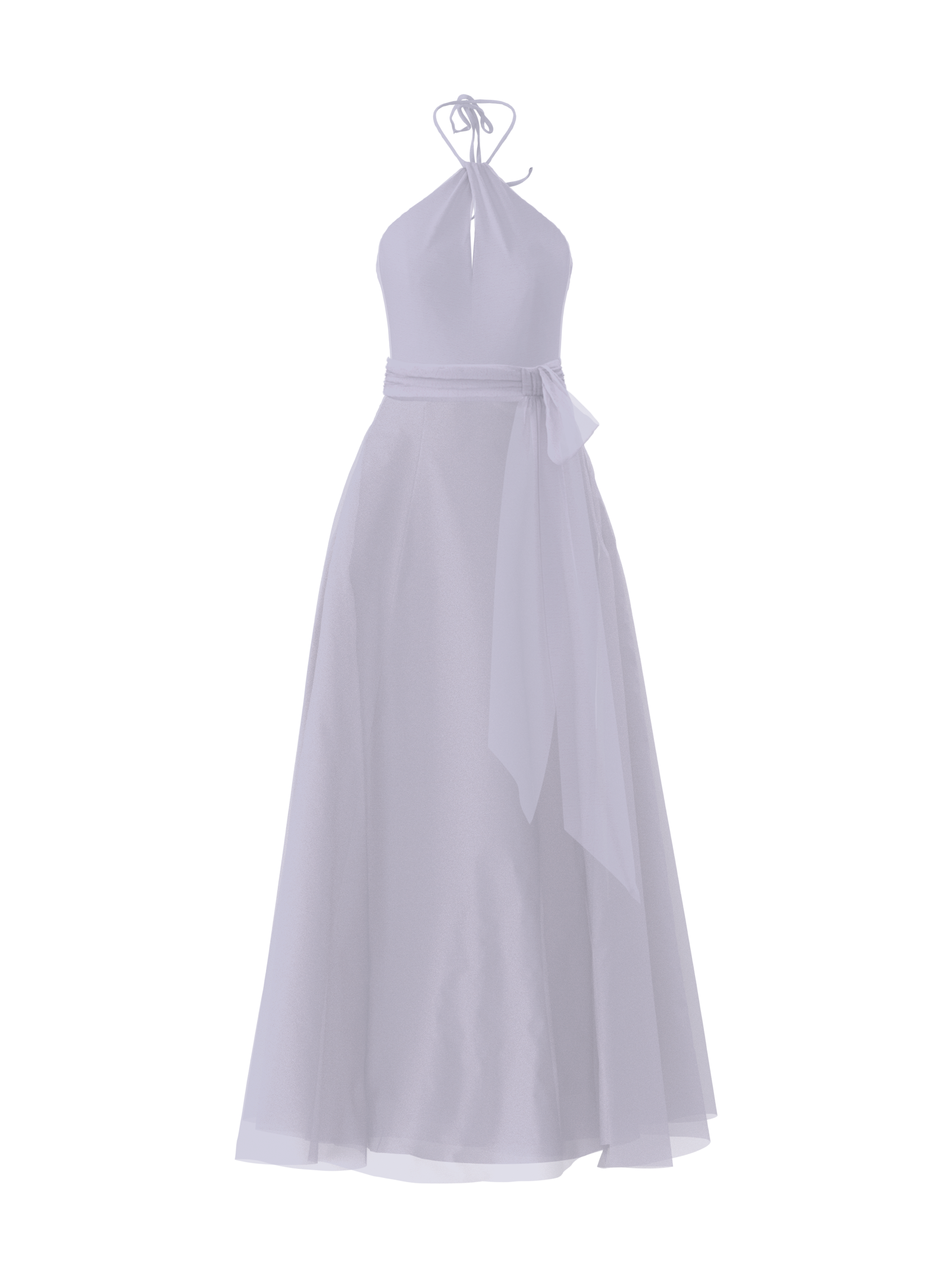 Colby Bodice & Cerisa Skirt with Sash Belt in Lilac - Perfect for Weddings, Prom, and Formal Events