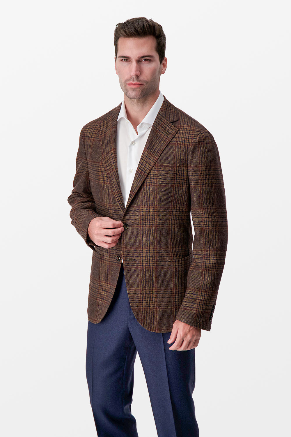 Barba Napoli Brown Jimmy Blazer for Men | Premium Italian Wool Formal Blazer | Business, Wedding & Special Occasion Wear