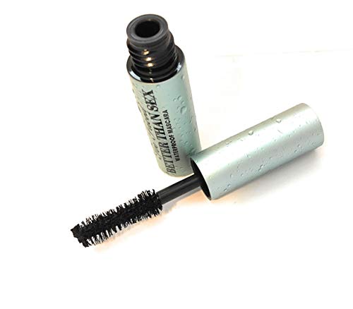 Too Faced Better Than Sex Waterproof Mascara - Black Mini (0.17 oz) | Volumizing & Lengthening for All-Day Wear | Perfect for Weddings, Swimming & Active Lifestyles