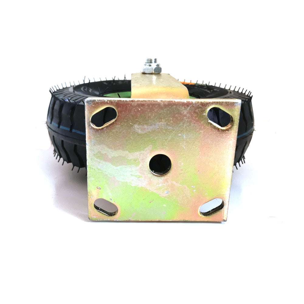 10 Inch Heavy Duty Fixed Castor Wheels with Pneumatic Tires - Universal Replacement Caster for Trolleys, Carts, Wheelbarrows & Industrial Equipment - Ideal for Warehouse, Garden, Workshop and Outdoor Use
