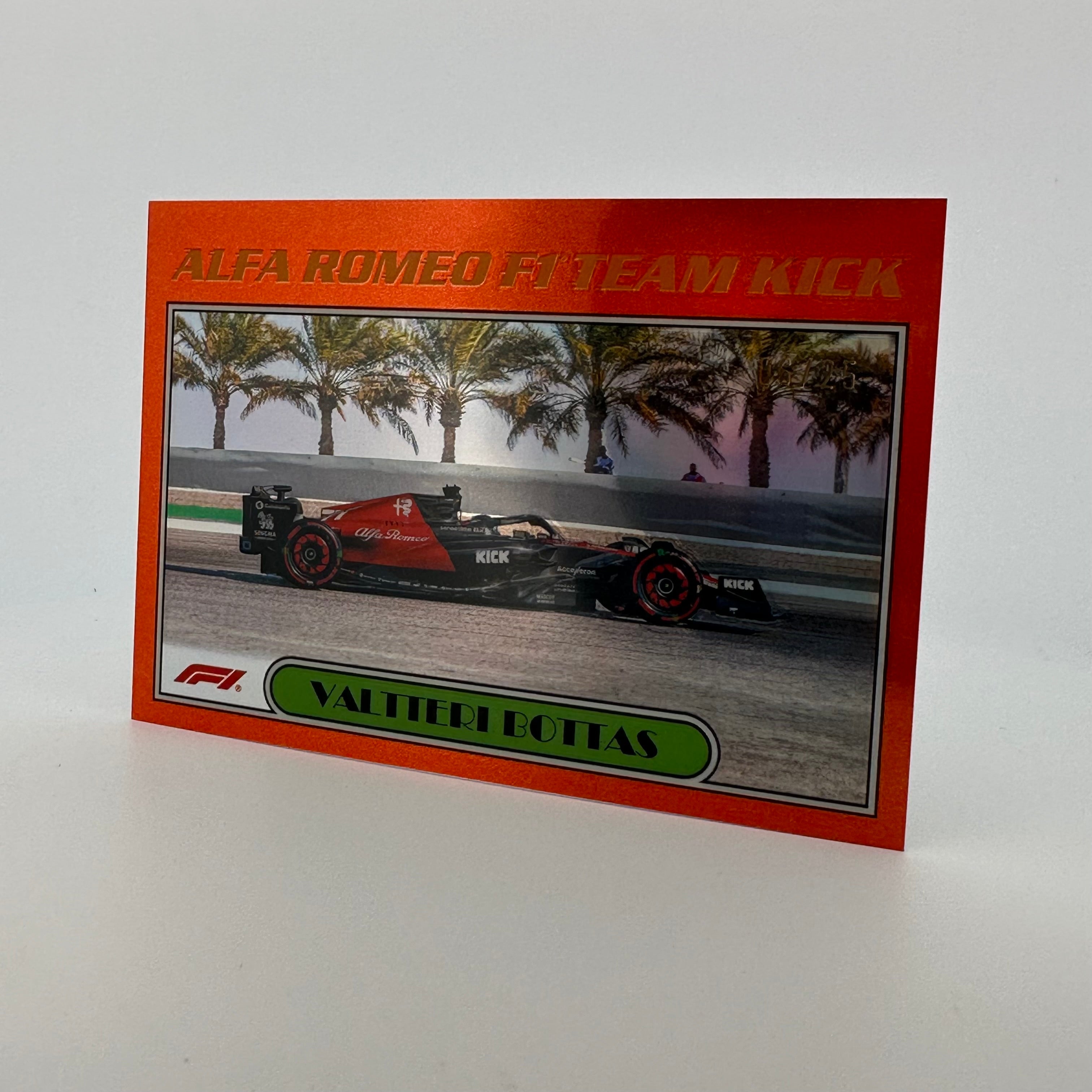 Valtteri Bottas Alfa Romeo F1 Team 2023 Chrome Diecast Model Car - 1:43 Scale Collectible - Perfect for F1 Fans, Racing Enthusiasts & Display Collections