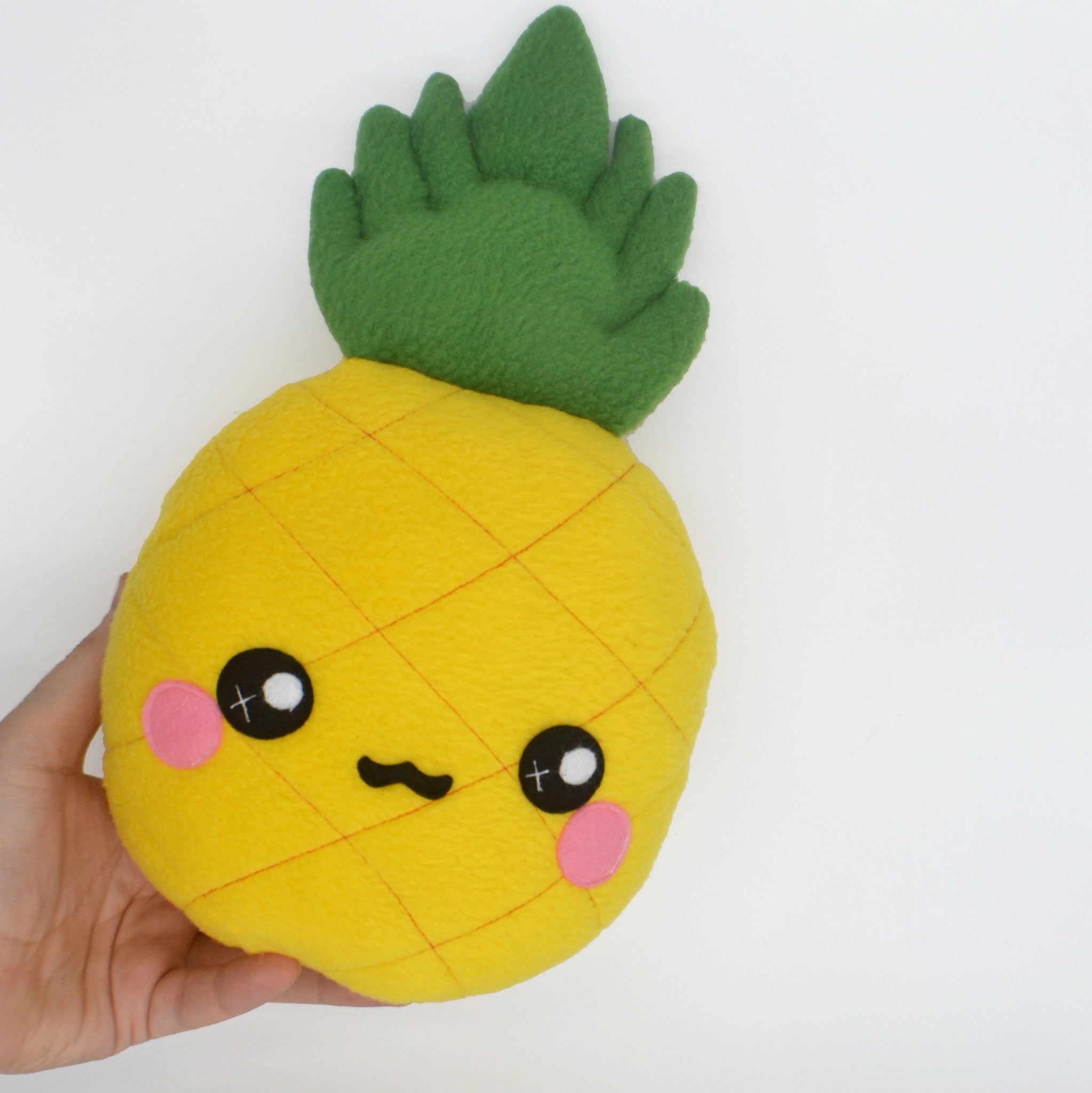 Handmade Soft Pineapple Plush Toy - Cute Fruit Stuffed Animal for Kids, Nursery Decor & Gift Idea | Perfect for Playtime, Room Decoration & Kawaii Gifts