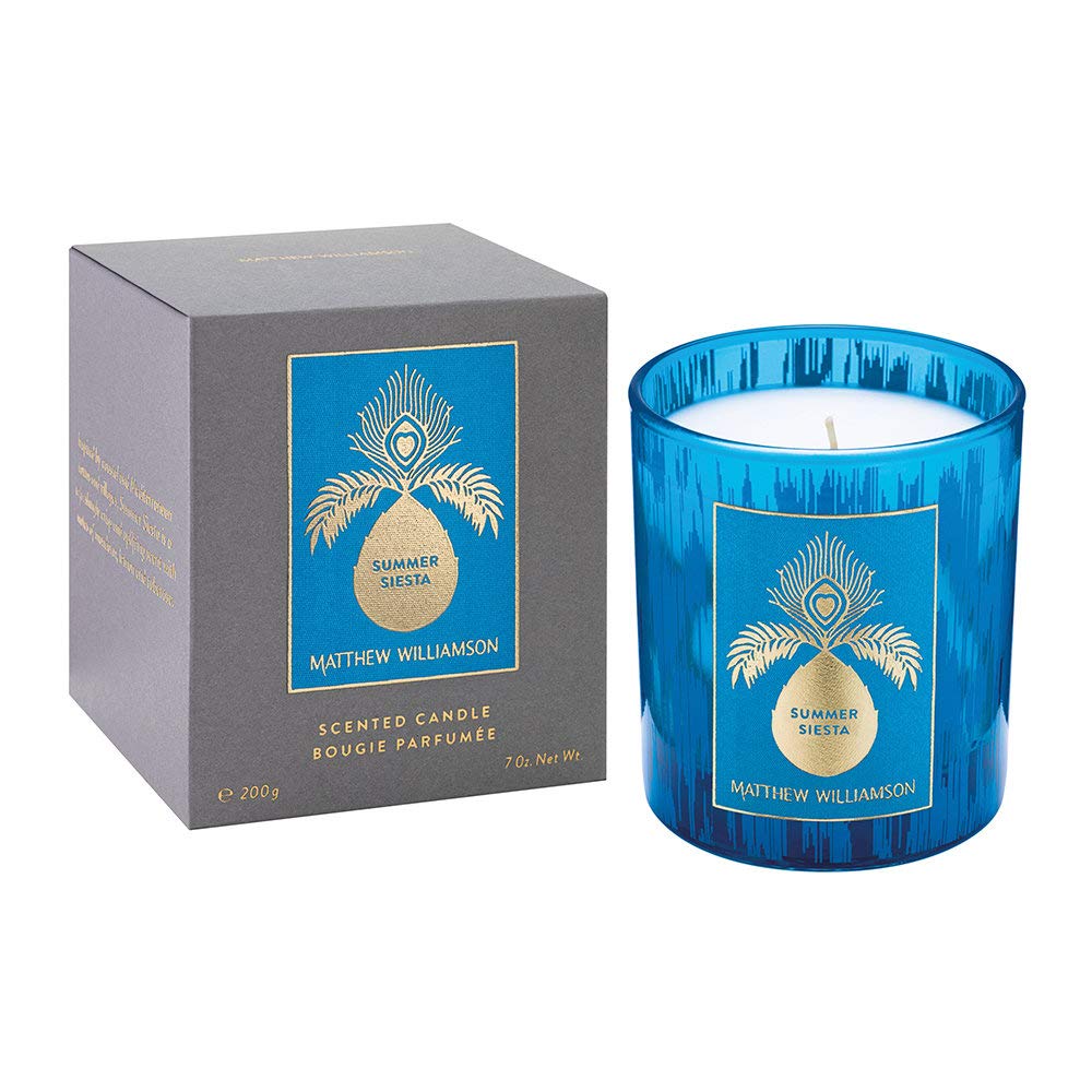 Matthew Williamson Summer Siesta 200g Scented Candle - Relaxing Aromatherapy for Home, Spa & Bedroom