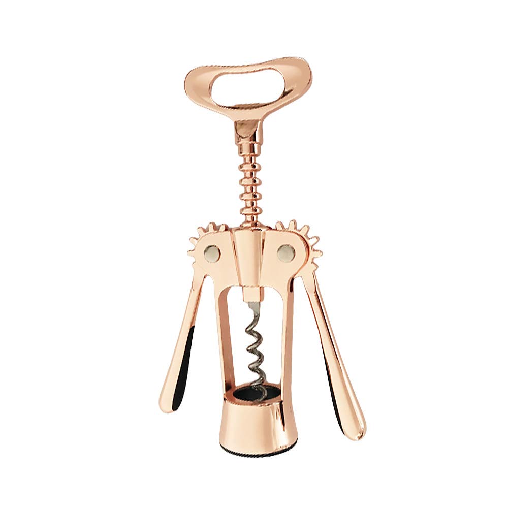 DOITOOL Rose Gold Multifunctional Bottle Opener - Wine & Beer Bottle Cap Remover, Can Opener Tool - Perfect for Parties, Weddings, BBQs & Home Bar Accessories
