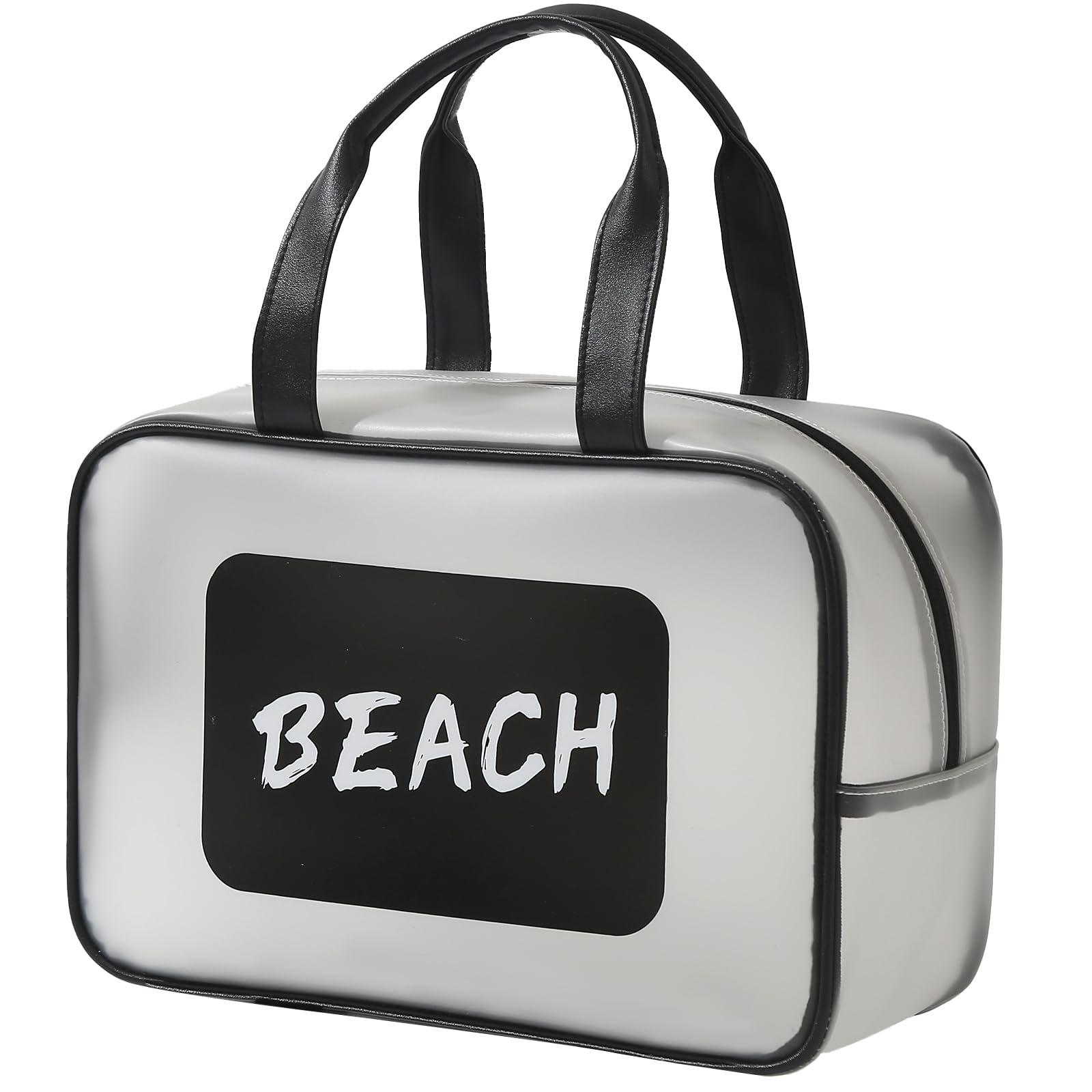 Waterproof Travel Toiletry Bag for Women - Large Capacity Cosmetic Organizer with Handle, Matte Translucent Makeup Bag for Gym, Beach, Pool & Shower Essentials | Perfect for Sports, Travel & Daily Use
