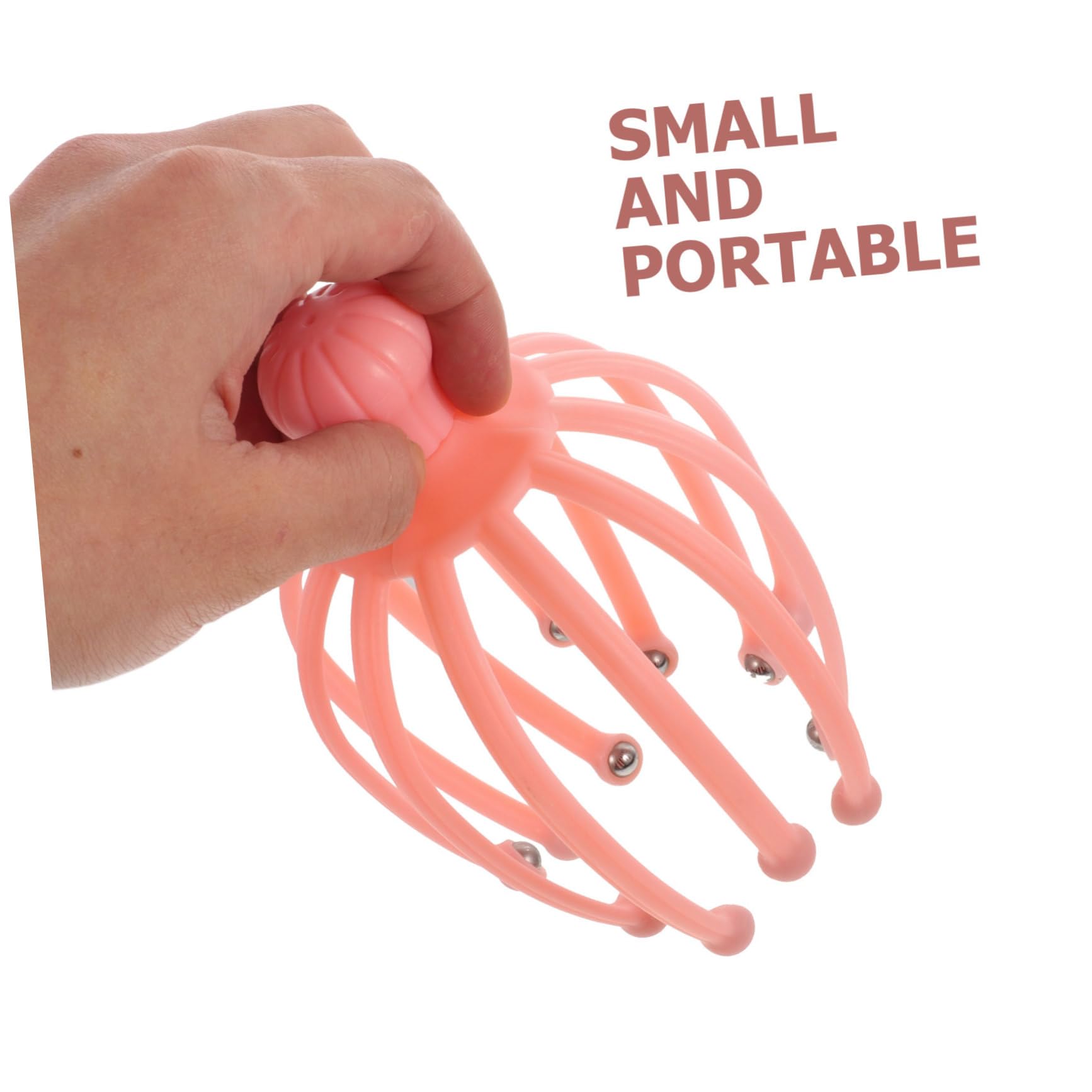 EXCEART 2-Pack Handheld Head Massager & Scalp Massager Tool - Stress Relief & Relaxation for Head, Neck & Shoulders - Perfect for Home, Office & Travel (Random Color)