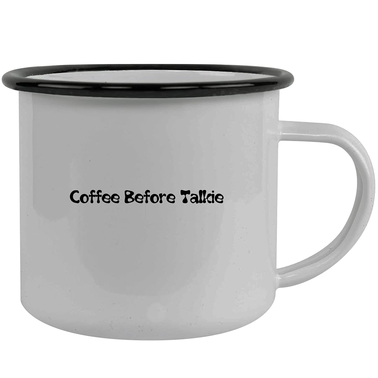 12oz Stainless Steel Camping Mug - Insulated Travel Coffee Cup for Outdoor Adventures, Hiking & Camping - Durable Black Coffee Thermos - Perfect for Camping, Office & Road Trips