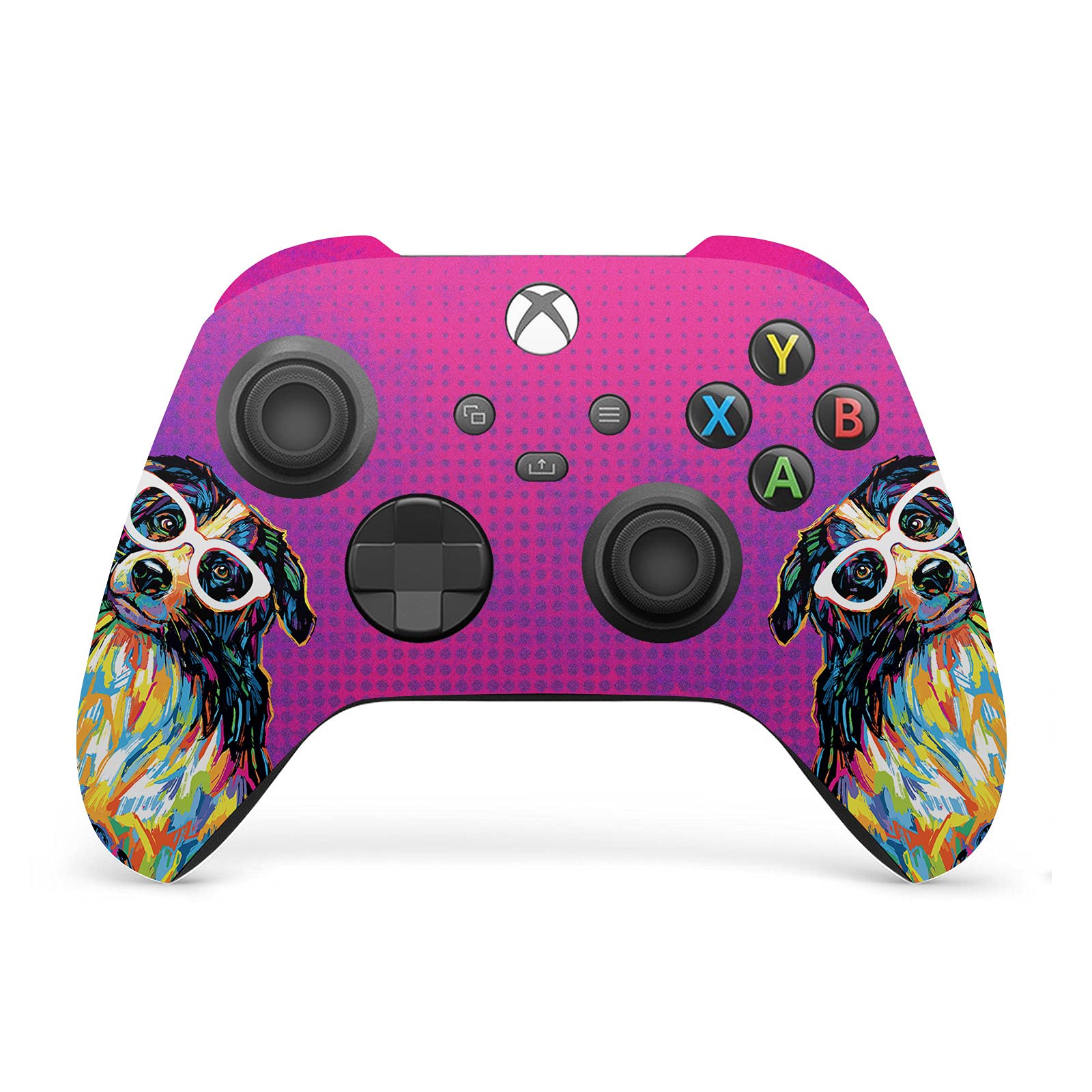 Official P.D. Moreno Border Collie Matte Vinyl Skin Decal Sticker - Compatible with Xbox Series X Console & Controller Bundle - Durable Gaming Protection for Xbox Accessories