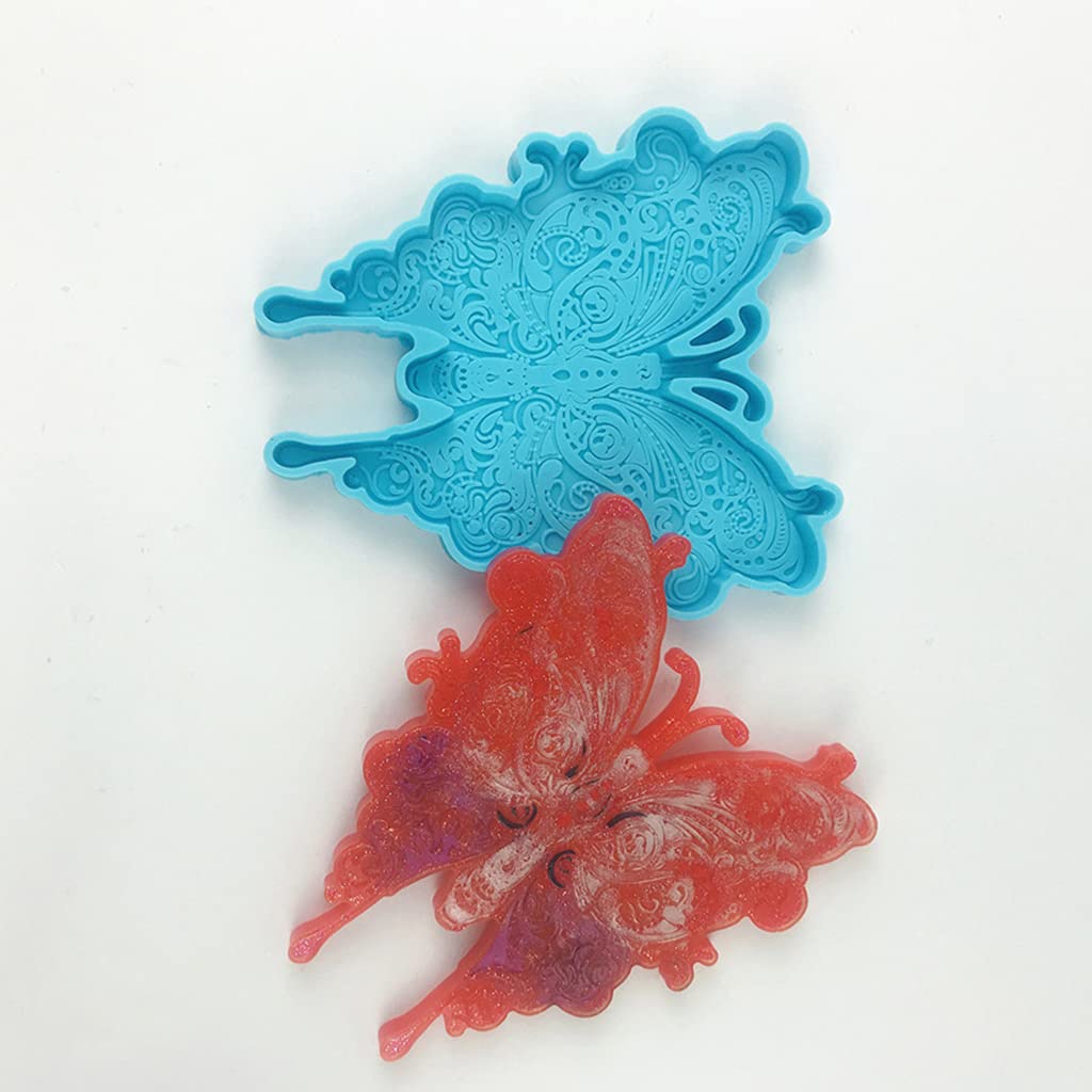 Butterfly Silicone Resin Molds for Coasters, Trays & Wine Racks - Epoxy Casting Molds for DIY Faux Agate Decor - Perfect for Home Decor, Craft Projects & Gift Making