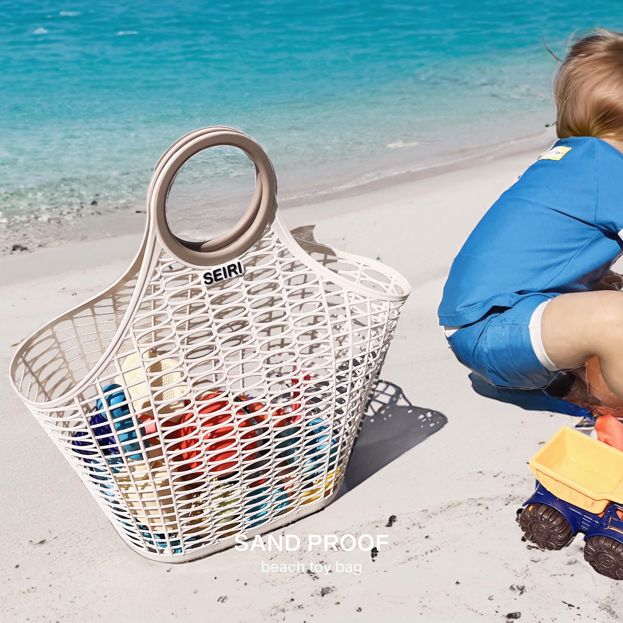 Retro Jelly Tote Bags 2-Pack for Beach, Pool & Picnic