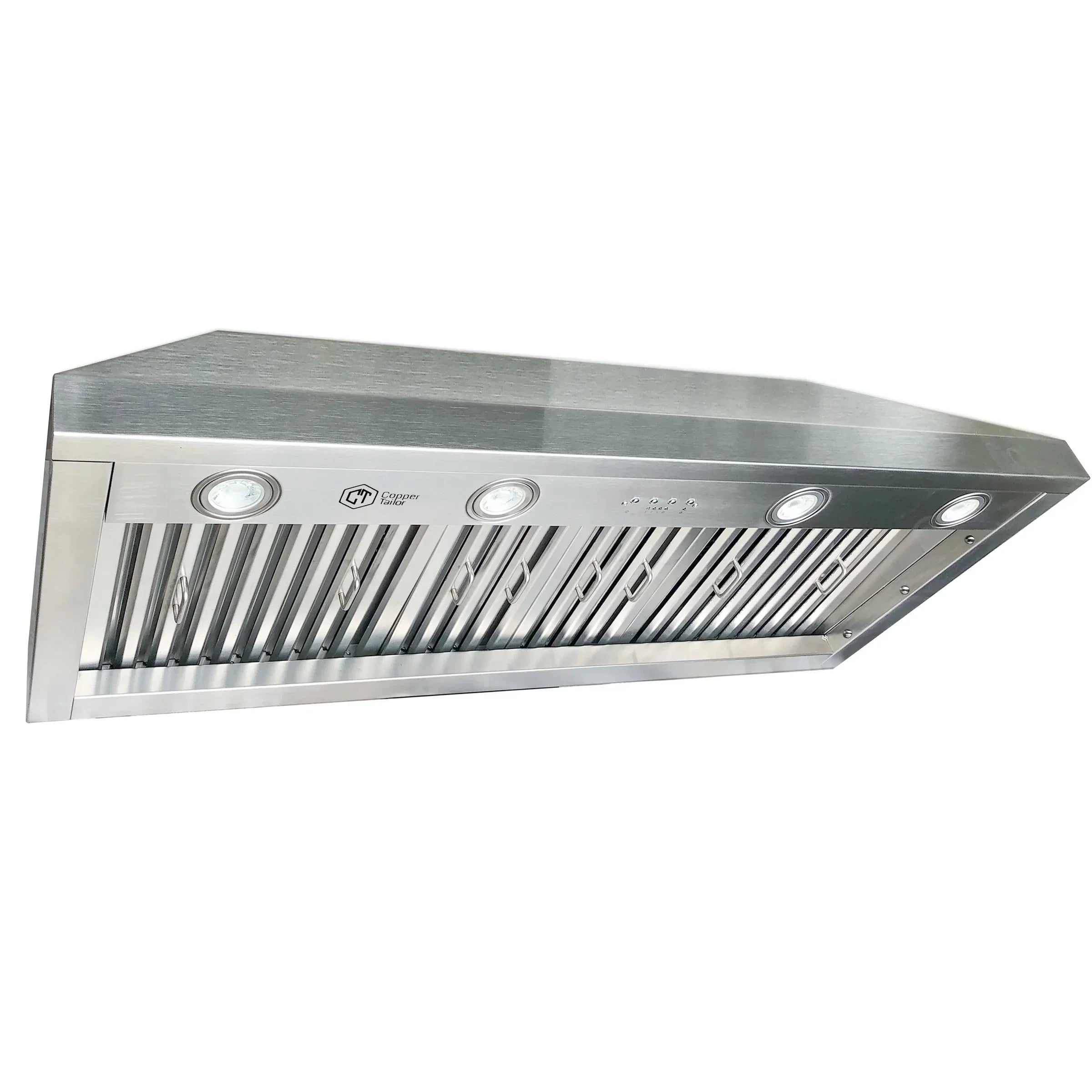 Premium RHM Curve Custom Stainless Steel Range Hood with Brass Accent - Modern Kitchen Ventilation for Elizabeth Style Homes | Perfect for Open Concept Kitchens & Luxury Home Renovations