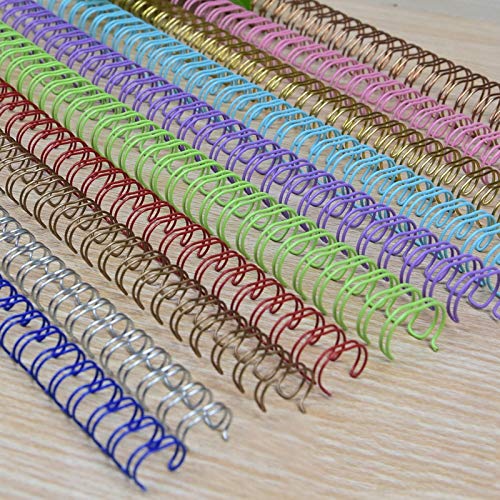 100pcs/50pcs Metal YO Double Coil Calendar Binding Supplies - Notebook Spring Book Rings for A4 Binders, Wire O Binding (2 1 22.2mm) - Perfect for Office, School, DIY Projects & Document Organization