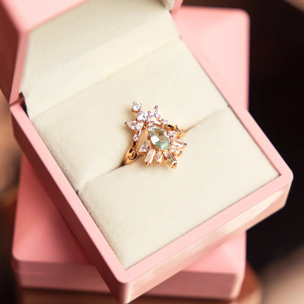 Victoria Ring Set - Elegant Stackable Rings for Women, Minimalist Dainty Jewelry Gift for Her, Perfect for Everyday Wear & Special Occasions