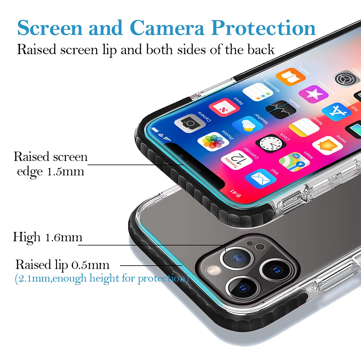 Custom iPhone 12 Pro Max Phone Case - Personalized Photo/Text/Name - Anti-Scratch Shock-Resistant TPU Cover - Soft Protective Case (Black) - Perfect for Everyday Use, Travel & Gifting