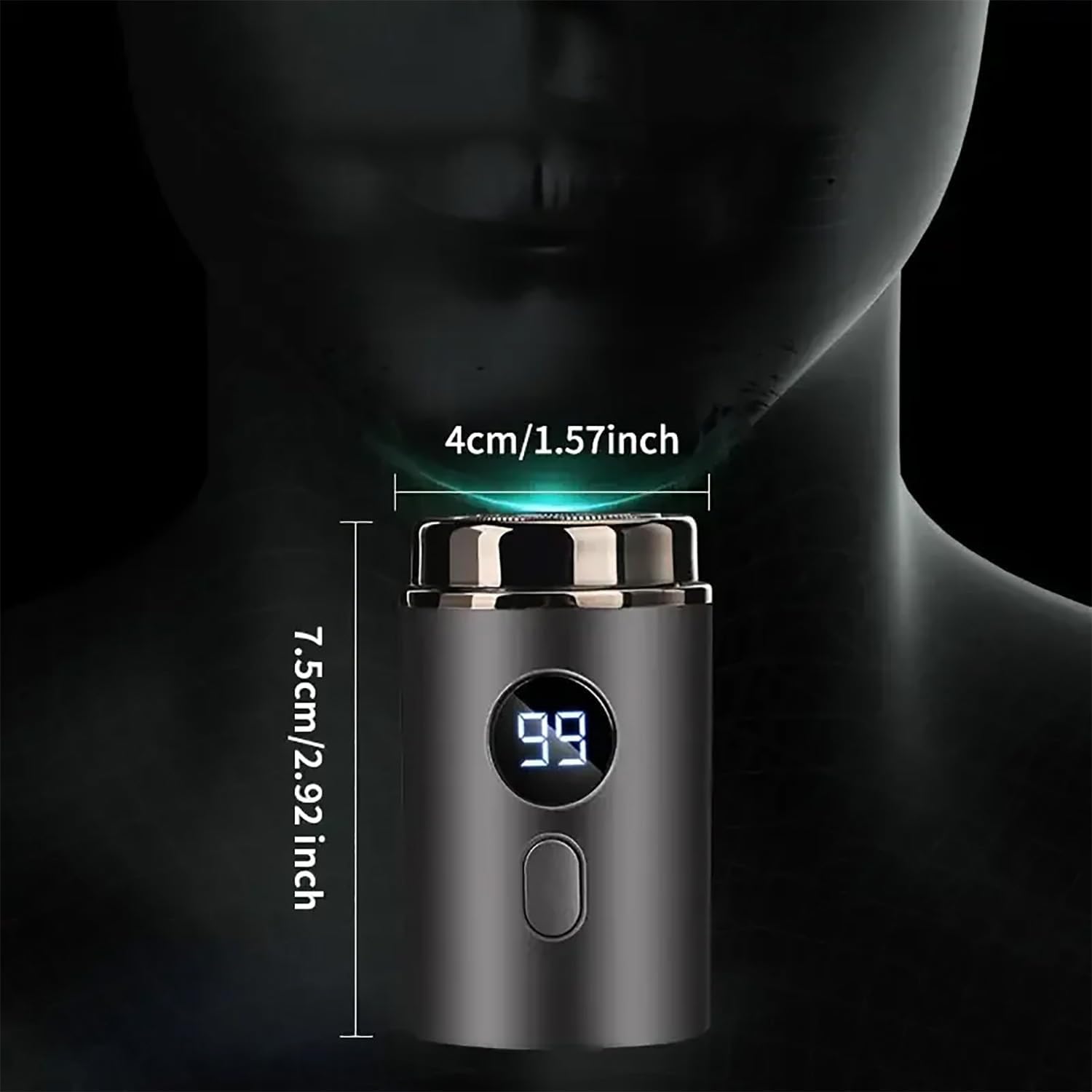 Timeatea Mini Electric Shaver - 2025 New Portable Rechargeable Waterproof Electric Razor for Men & Women - Perfect for Home, Car, Travel & Gym - Green