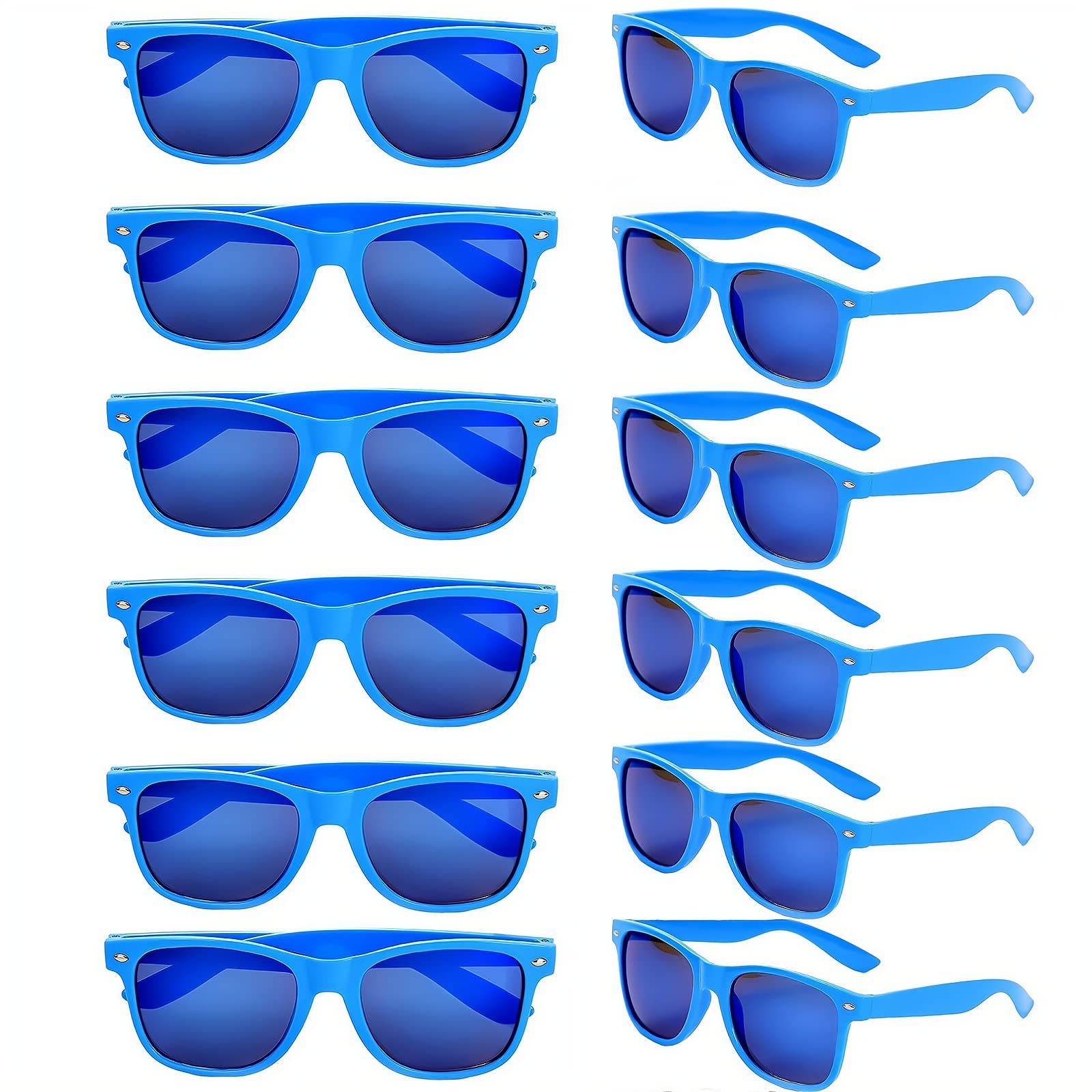 12 Pack Fun Party Sunglasses - Bulk Assorted Styles for Bachelorette, Wedding, Birthday & Bridal Shower Favors - Perfect for Pool Parties, Festivals & Themed Events